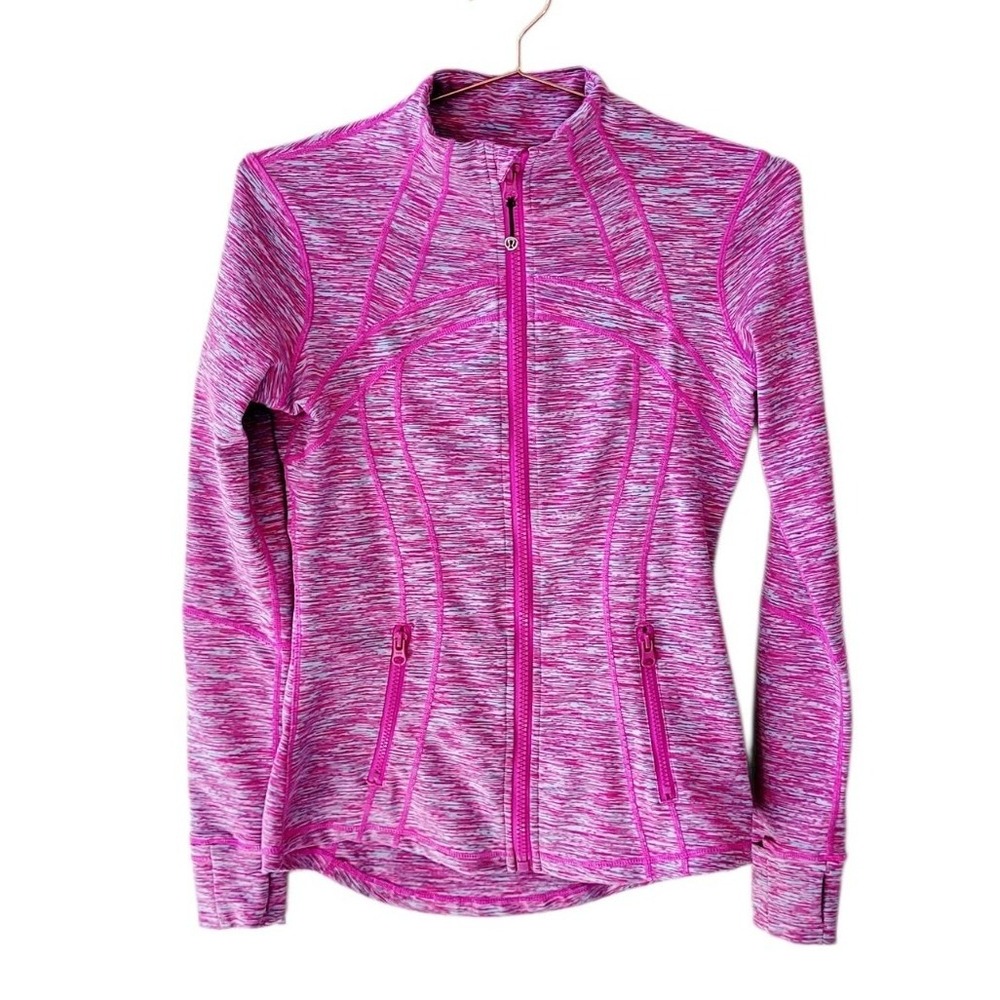 LLULULEMON 8 Pink Multi Spacedye Define Jacket Women
